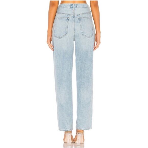Agolde Criss Cross Waist Upsized Jean in Suburbia - Picture 2 of 10